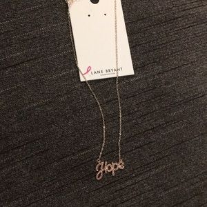 NWT. Beautiful breast cancer awareness Necklace